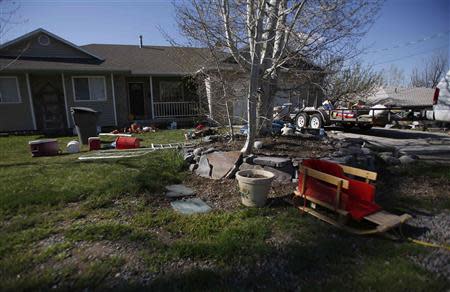 A view of the former home of Megan Huntsman in Pleasant Grove, Utah April 14, 2014. REUTERS/Jim Urquhart