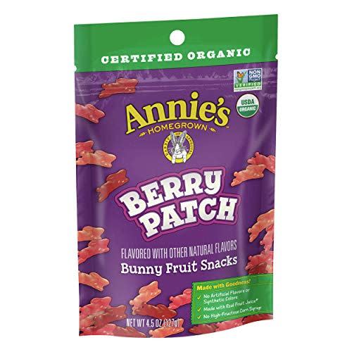 Annie's Organic Berry Patch Bunny Fruit Snacks, 8-Pack