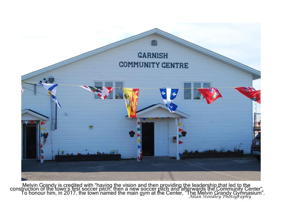Melvin Grandy is credited with having the vision and leadership that led to the construction of the town's first soccer pitch, then a new soccer pitch and afterwards the Community Centre. To honour him in 2017, the town named the main gym of the Community Centre 'The Melvin Grandy Gymnasium.'