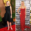 <b>Naomi Watts <br></b><br>The Impossible actress dazzled in a black lace Valentino frock at the <a href="http://uk.lifestyle.yahoo.com/photos/oscar-nominees-luncheon-red-carpet-fashion-slideshow/" data-ylk="slk:Oscar nominees luncheon;elm:context_link;itc:0;sec:content-canvas;outcm:mb_qualified_link;_E:mb_qualified_link;ct:story;" class="link  yahoo-link">Oscar nominees luncheon</a> and in red floral Zac Posen at the 11th Annual Visual Effects Society Awards in LA.<br><br>Images © Rex / Getty