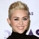 <b>Miley Cyrus </b><br><br>The ex-Disney star showed off her rockier side with a blunt peroxide blonde do with nude lips at the VH1 Divas event.<br><br>© Rex