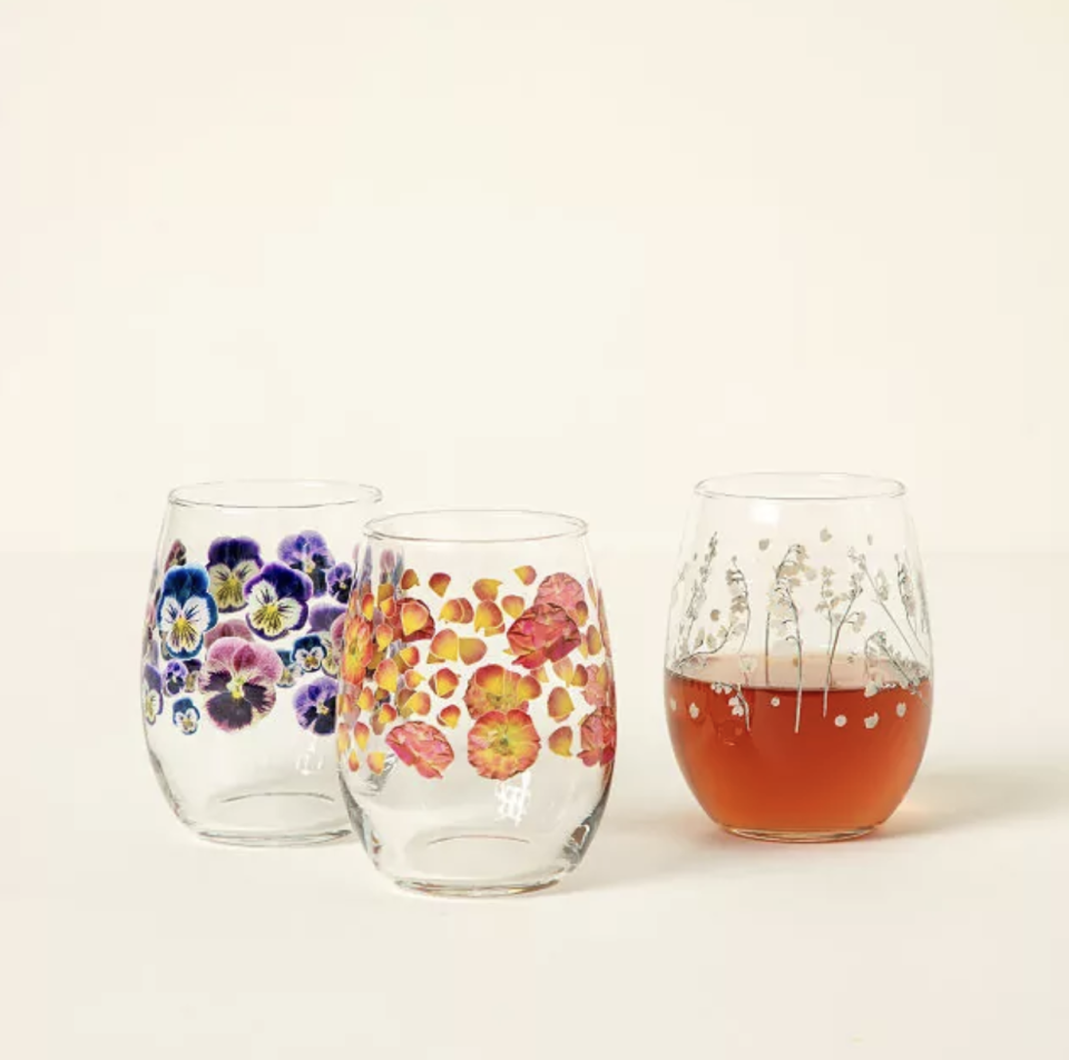 Birth Month Flower Glass