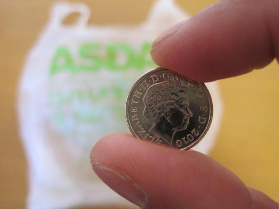 A 5p charge for plastic bags was brought in across Wales in October 2011 (Benjamin Wright/PA) (PA Archive)