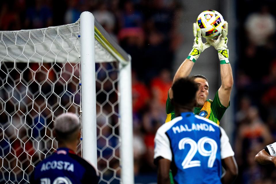 Luciano Acosta had an up-and-down night, being denied a goal on a penalty kick by Charlotte goalkeeper Kristijan Kahlina but also scoring his 11th goal of the season.