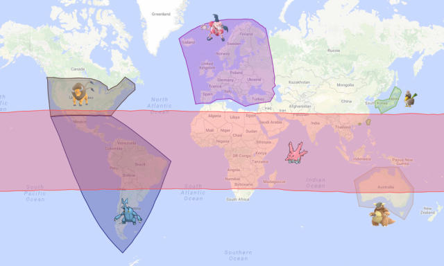  Pokemon GO World Map