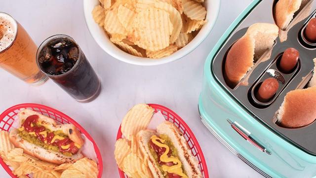 Hot dog toasters are a thing and honestly, it's genius