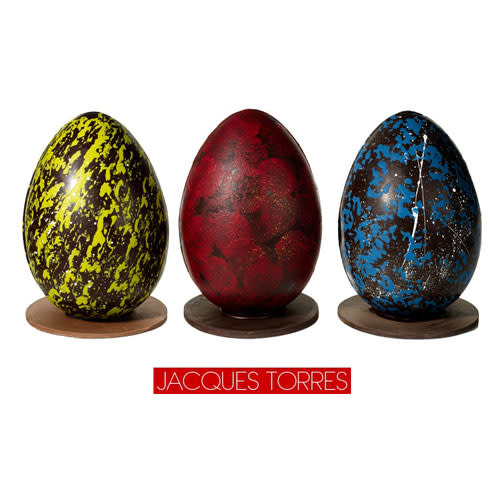 Jacques Torres chocolate Eggstravagant custom eggs, $30 each; mrchocolate.com