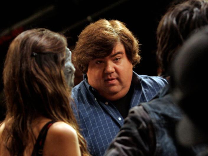 Dan Schneider with the cast of &quot;Victorious&quot;