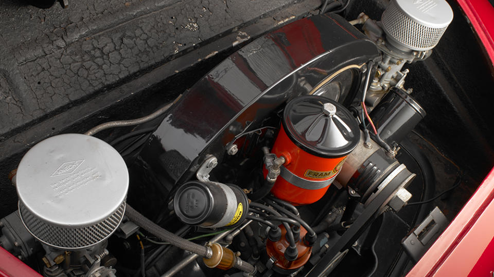 The engine of the 1952 Porsche America Roadster (Type 540)