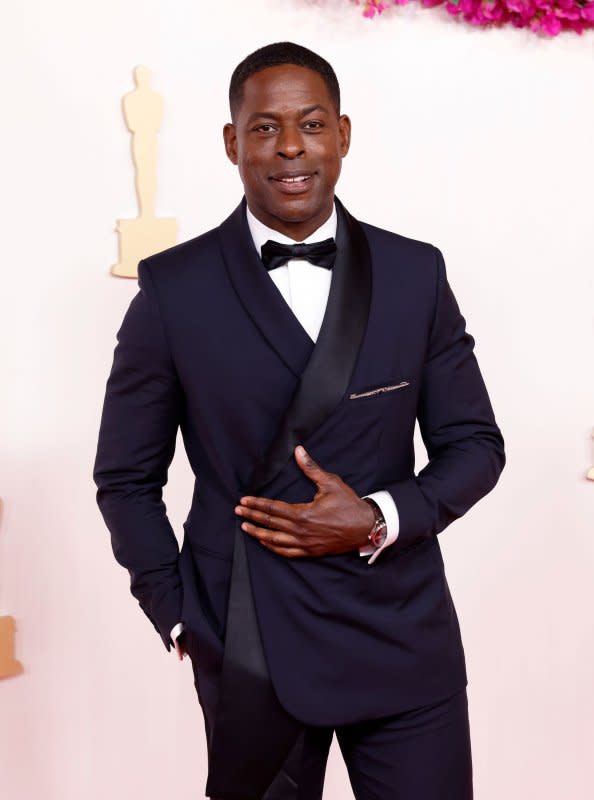 Sterling K. Brown arrives on the red carpet at the 96th annual Academy Awards in Los Angeles on March 10. The actor turns 48 on April 5. Photo by John Angelillo/UPI