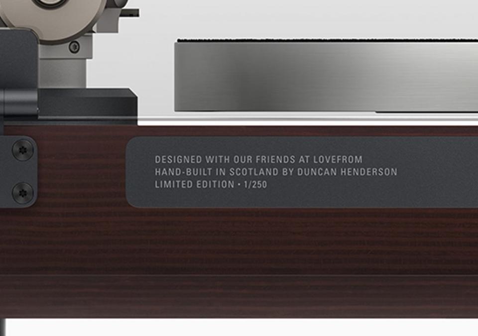 The Linn Sondek LP12-50, with design touches from Jony Ive