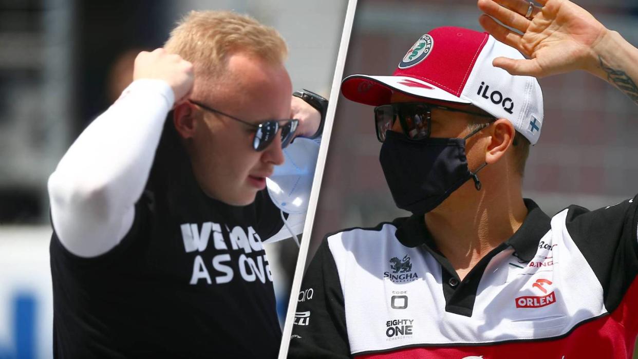 Stinkefinger! Mazepin treibt Räikkönen und Hamilton zur Weißglut