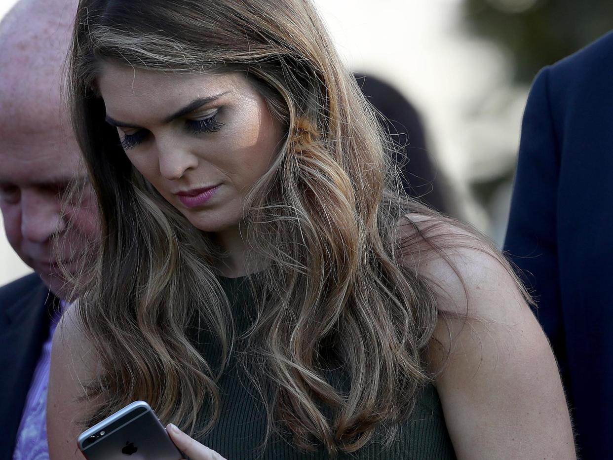 Hope Hicks: Getty Images