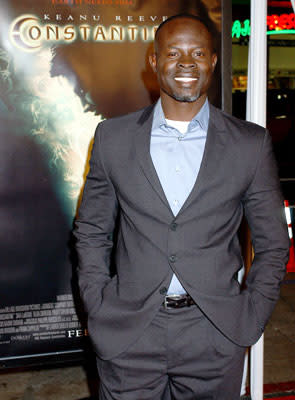 Djimon Hounsou at the Hollywood premiere of Warner Bros. Pictures' Constantine