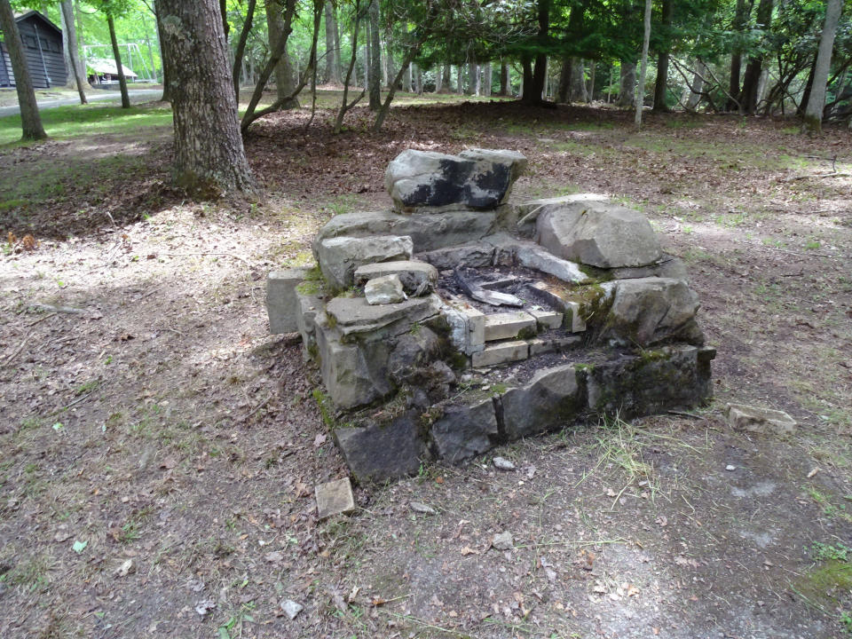 This June 2021 photo shows historic masonry grills near the Shelters 1 and 2 at Grandview New River Gorge National Park and Preserve in W.Va. Work has begun on giving some of America’s most spectacular natural settings and historic icons a makeover. The Great American Outdoor Act was passed by Congress last year and dedicated up to $1.6 billion a year for the next five years to extensive maintenance and repairs that have been put off year after year. (Moira Gasior/National Park Service via AP)