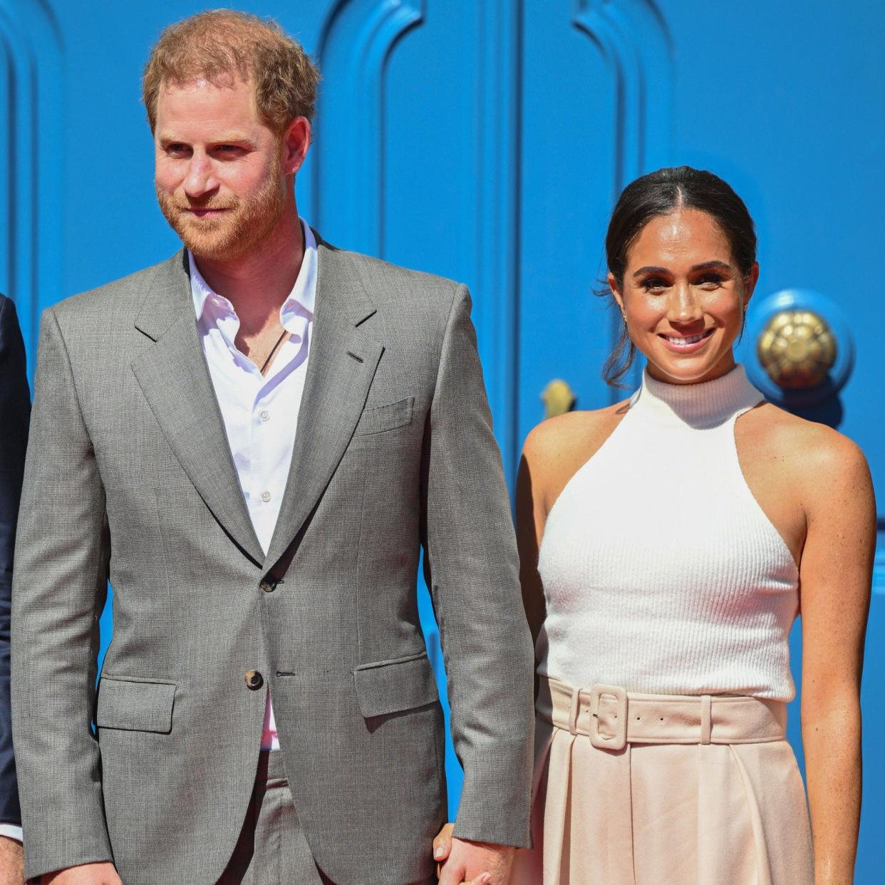 Prince Harry, Duke of Sussex and Meghan, Duchess of Sussex arrive for the Invictus Games Dusseldorf 2023