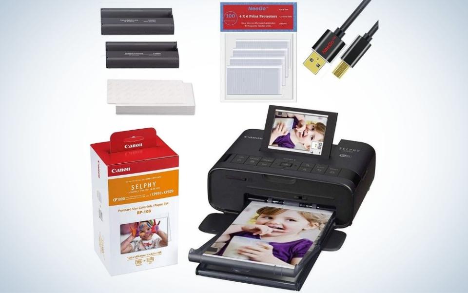 The Canon SELPHY CP1300 Wireless Compact Photo Printer is the best photo printer.