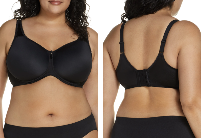Wacoal Basic Beauty Spacer Underwire T-Shirt Bra in Black (Photo via Nordstrom)