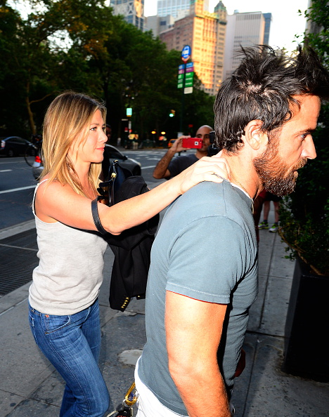 La actriz se encuentra en Nueva York y se le ha visto con frecuencia en la calle junto a su marido Justin Theroux.