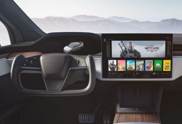 2021 Model X interior