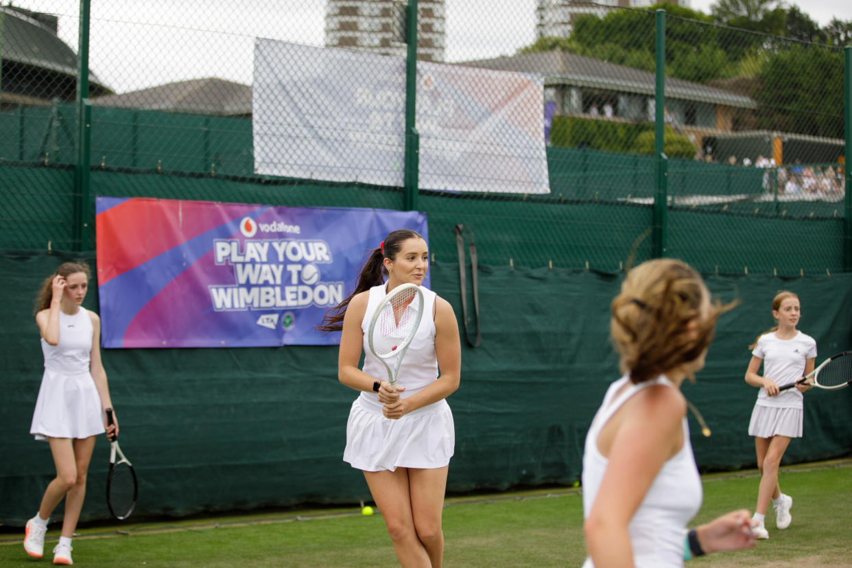 Robson is an ambassador for Vodafone who sponsor Play Your Way To Wimbledon (Vodafone handout/PA)