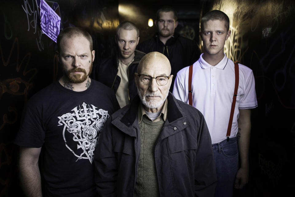 Patrick Stewart gets his bad guy on in 'Green Room' (Photo: Scott Patrick Green/ © A24 /courtesy Everett Collection)