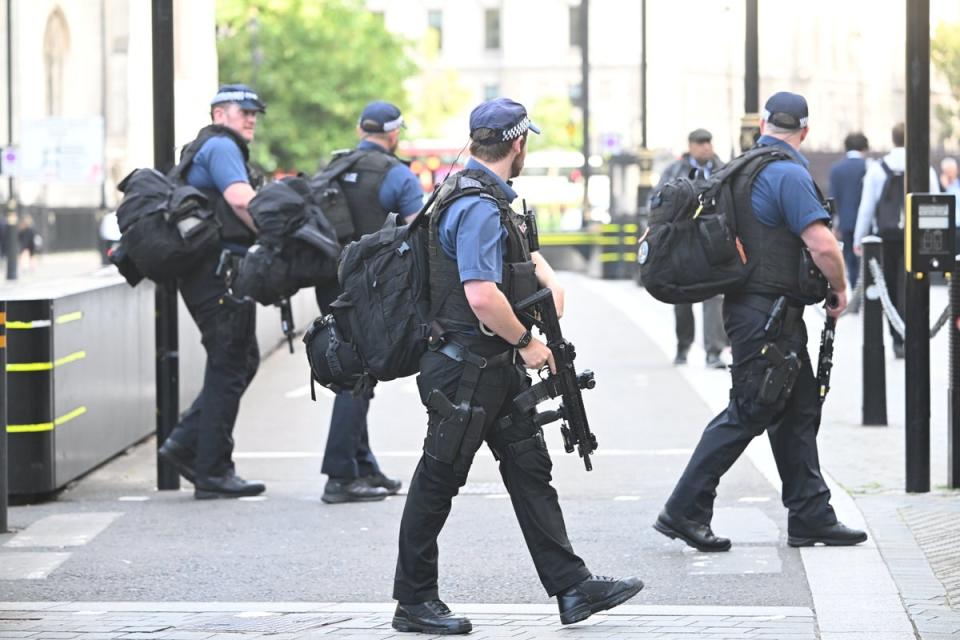 Armed police on duty in London (Jeremy Selwyn)