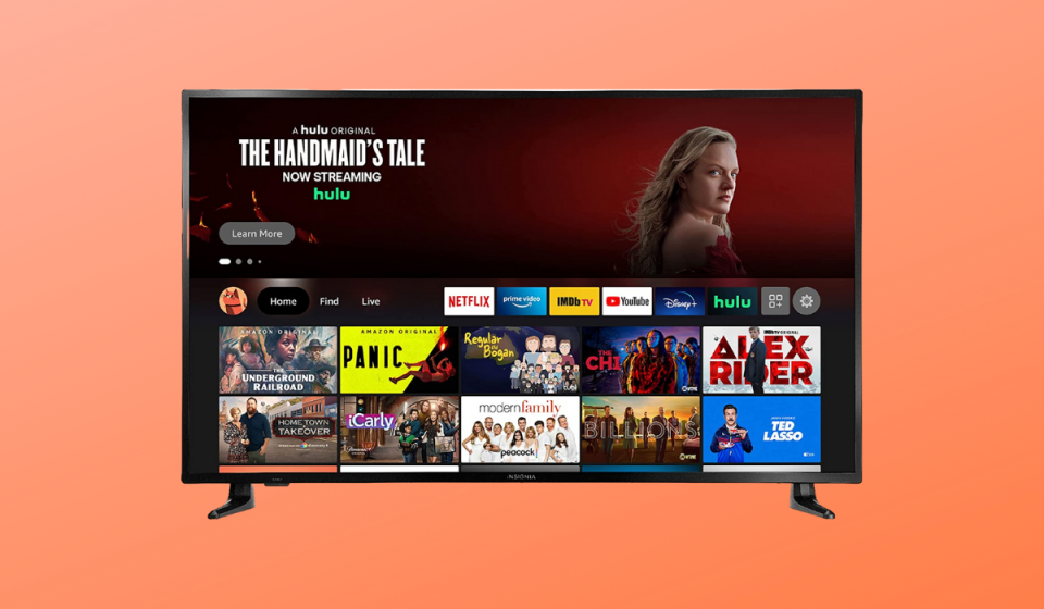 Smart TV showing streaming show options, with 