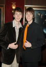 <p>Premiere: James Phelps and Oliver Phelps at the NY premiere of Warner Bros. Pictures' Harry Potter and the Goblet of Fire - 11/12/2005 Photo: Dimitrios Kambouris, Wireimage.com</p>
