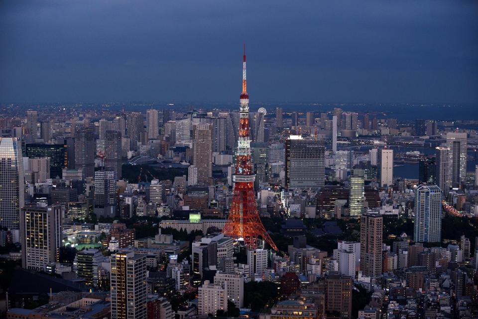 Tokyo Tower and Minato district of Tokyo, Japan