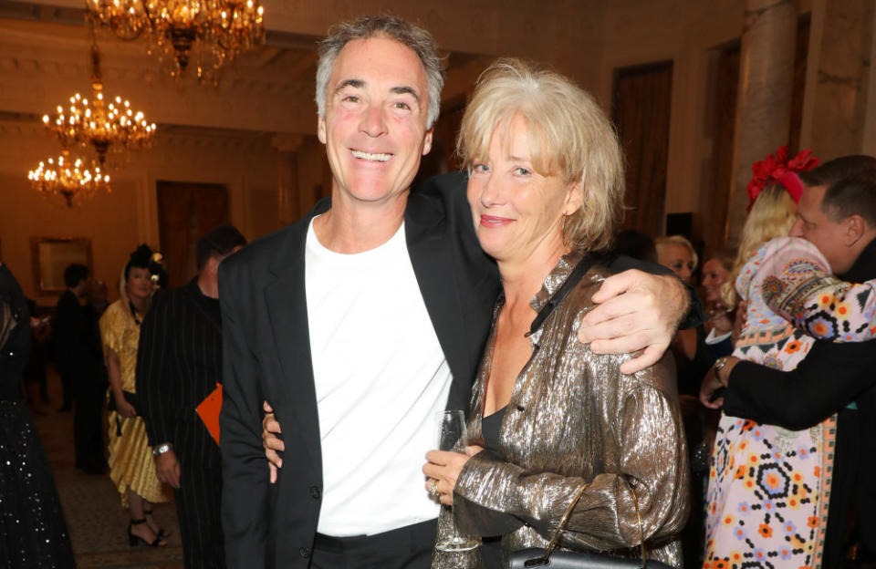 Dame Emma Thompson and Greg Wise on their annual winter party credit:Bang Showbiz