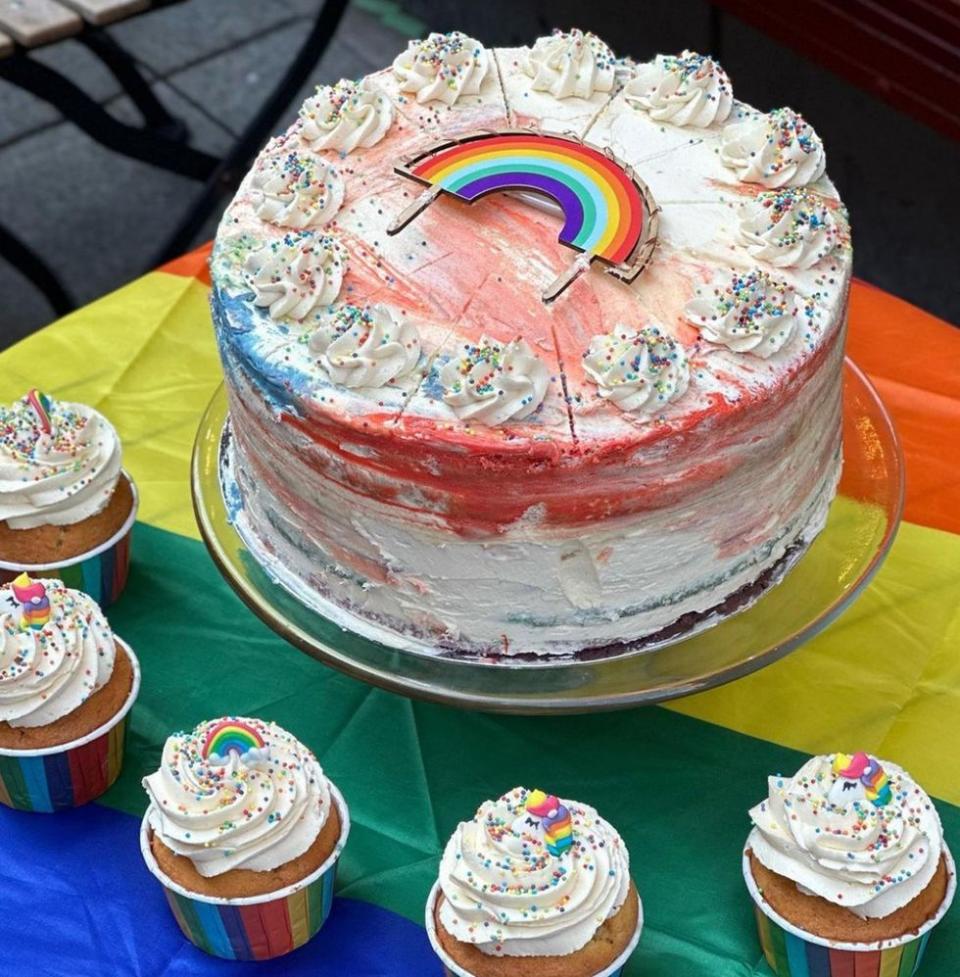 Rainbow edibles from Queen of Tarts