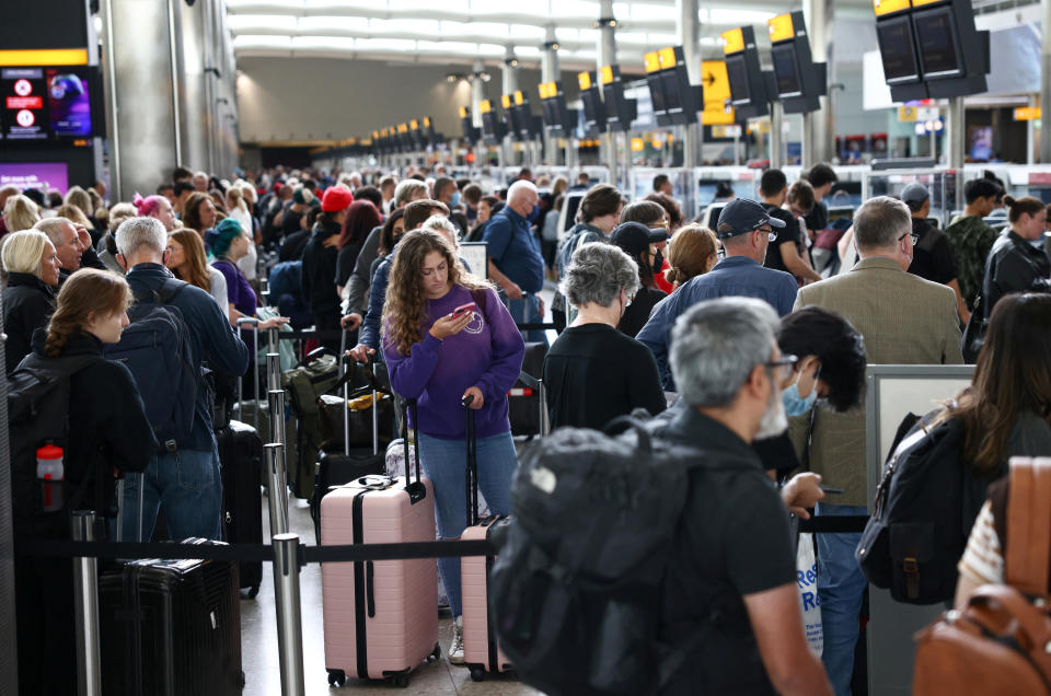 Heathrow's passenger numbers rebounded in the first six months of the year. Photo: Reuters/Henry Nicholls