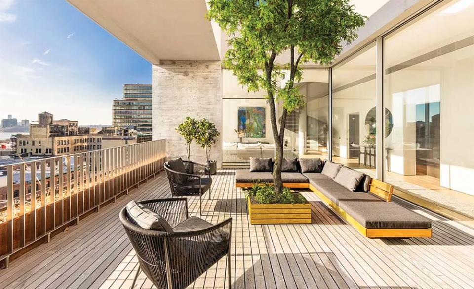 Last fall, Bad Bunny rented this penthouse at Chelsea’s Jardim tower, listed with Serhant.