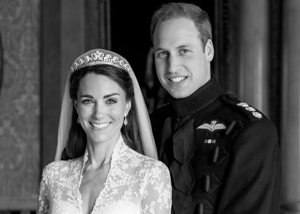 攝於 13 年前今天（2011 年 4 月 29 日）的婚照，過往從未曝光。   （The Prince and Princess of Wales）