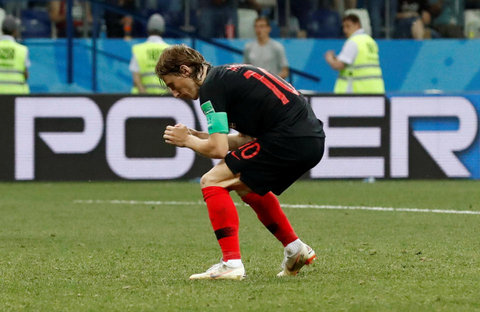 <p>But Luka Modric couldn’t convert it! </p>