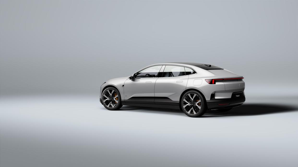 polestar 4 rear three quarter view