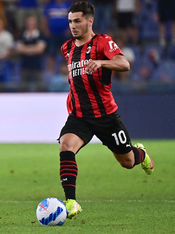Pemain AC Milan, Brahim Diaz. (MIGUEL MEDINA / AFP)