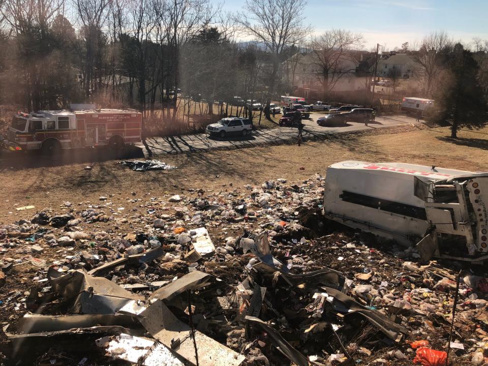 Train carrying GOP lawmakers crashes into garbage truck