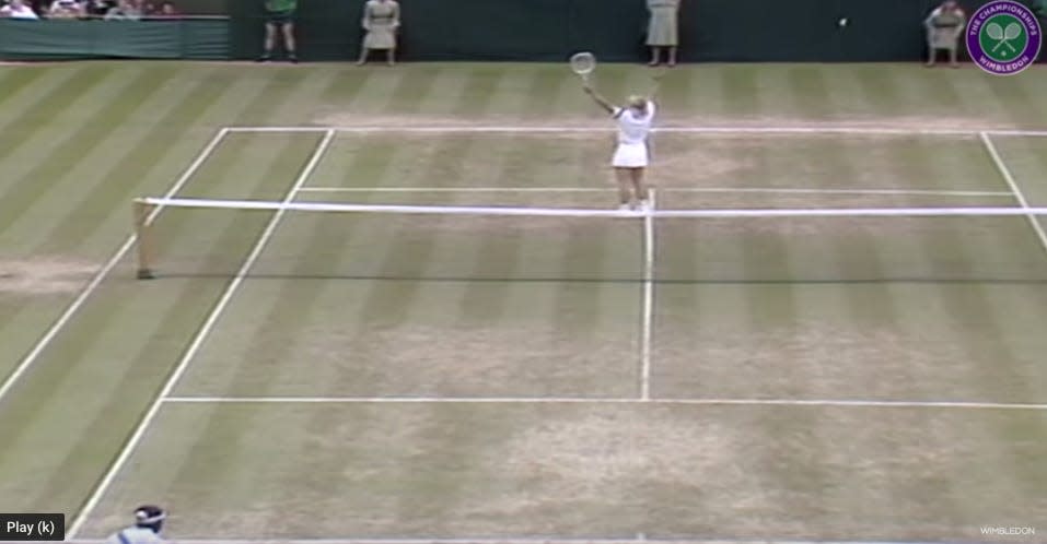 1990 Navratilova Wimbledon Grass