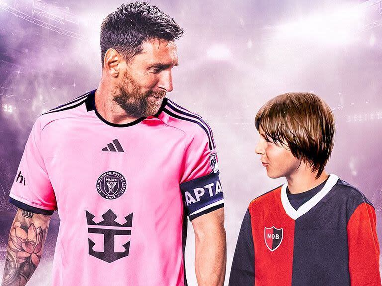 Inter Miami y Newell's, el amor actual y el de toda la vida de Lionel Messi: el club anunció el partido con este original fotomontaje