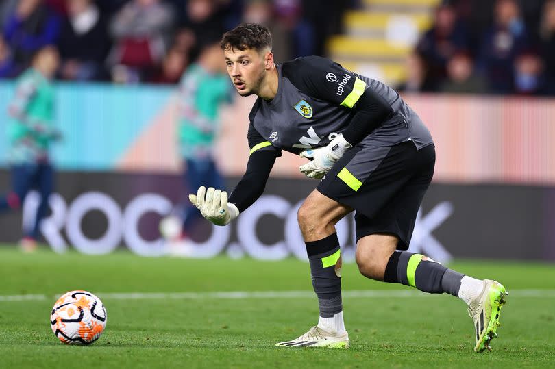 Burnley goalkeeper James Trafford in Premier League action