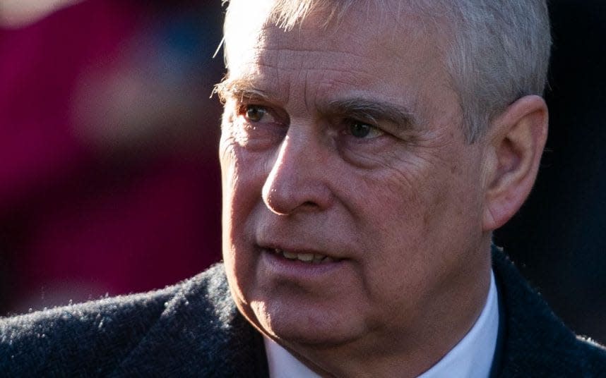 The Duke of York attends a church service earlier this month - Copyright (c) 2020 Shutterstock. No use without permission.