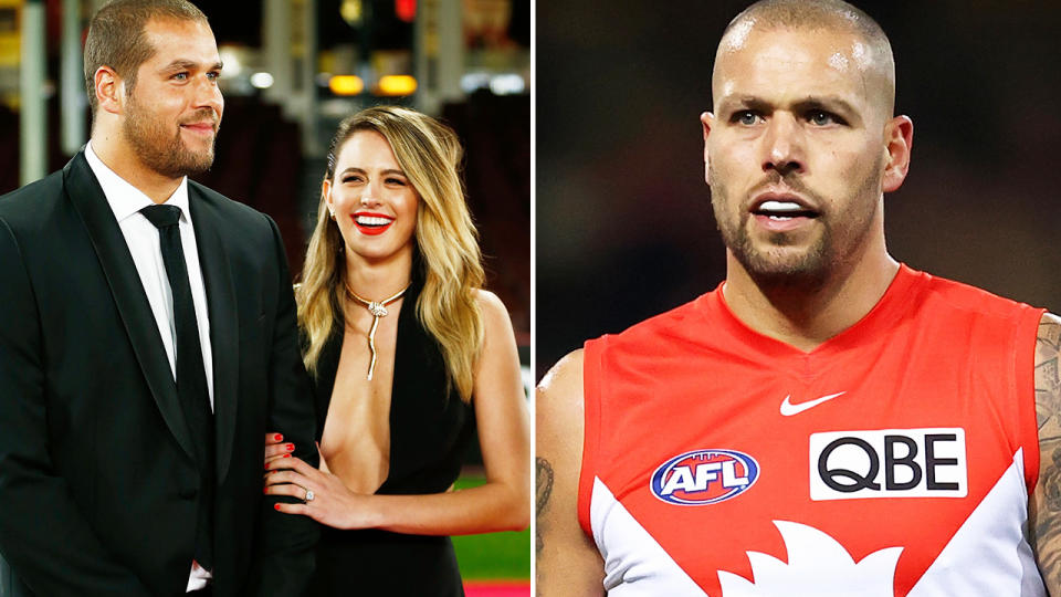 Jesinta and Buddy Franklin, pictured here at the SCG.