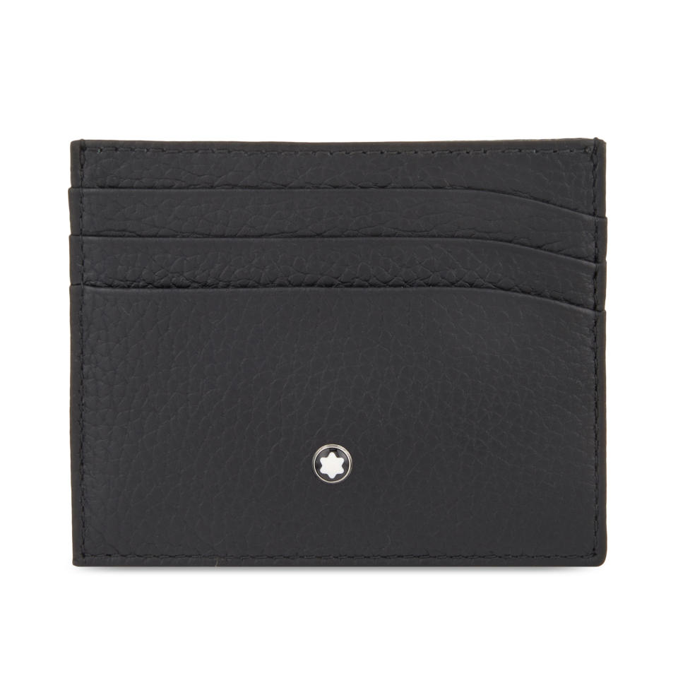 Mont Blanc grained leather card holder