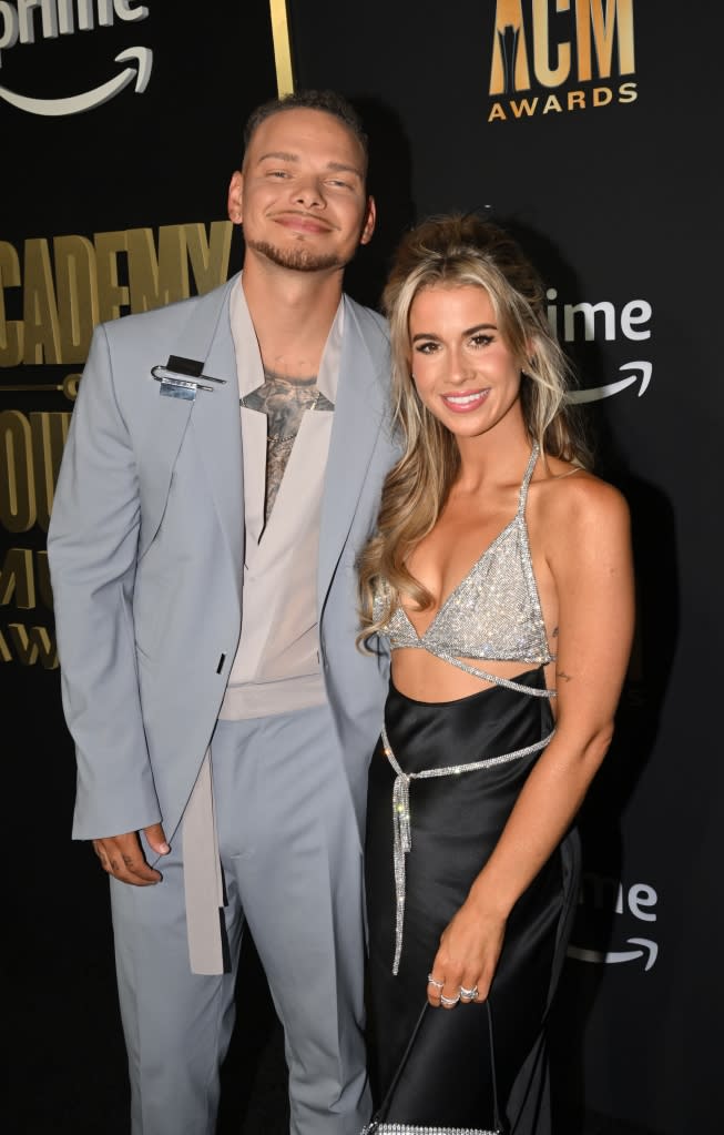 Kane Brown and Katelyn Jae at the 58th Academy of Country Music Awards from Ford Center at The Star on May 11, 2023 in Frisco, Texas.