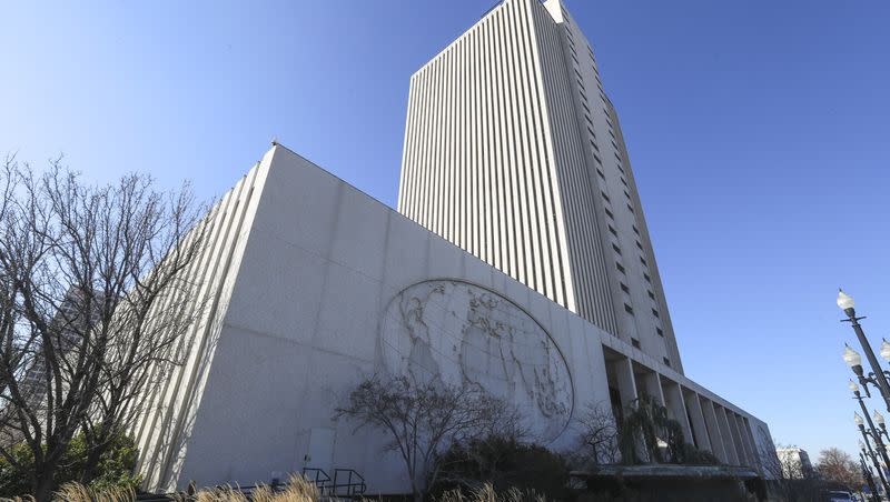 The Church Office Building of The Church of Jesus Christ of Latter-day Saints is pictured in Salt Lake City on Feb. 19, 2020. 