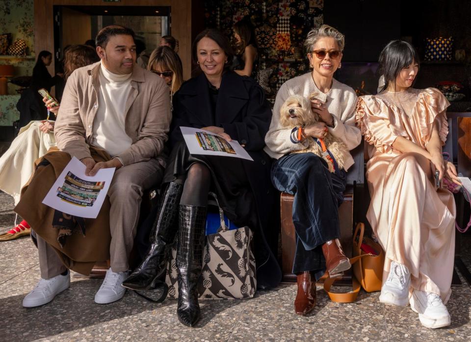 Lisa with Mabel at the Preen show: 'She absolutely loved the whole experience'