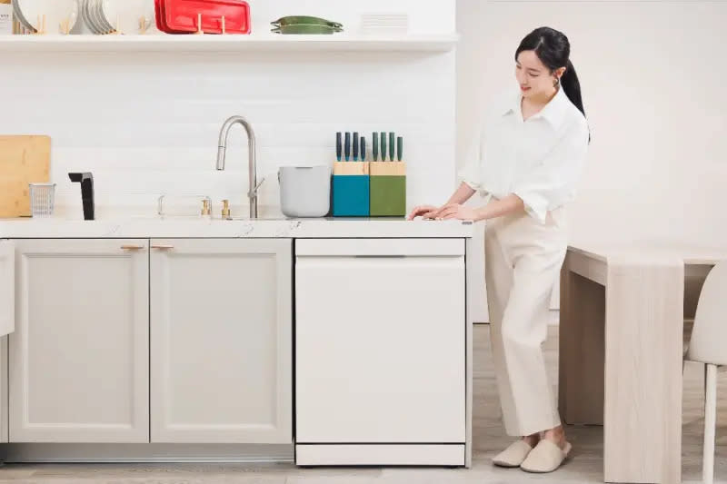 ▲LG QuadWash™ Steam 四方洗蒸氣超潔凈洗碗機Objet Collection®，提升民眾生活品質。（圖／品牌提供）