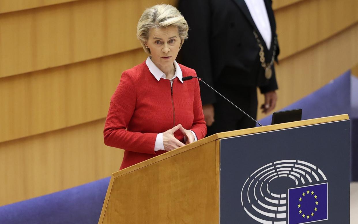 Ursula von der Leyen said that the Brexit negotiations were a "momentous task" with the "highest stakes".  - Anadolu Agency 